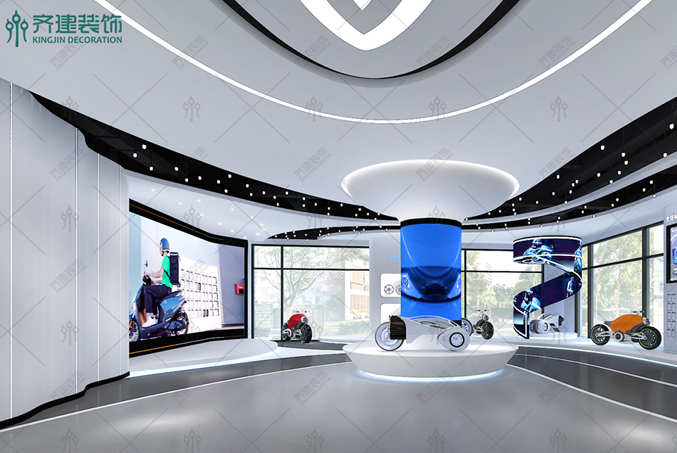 上海湯泉國際大廈辦公室展館裝修設計效果圖