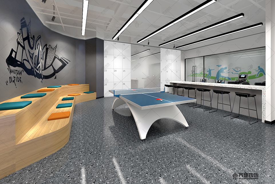 上海吉美瑞生辦公娛樂室裝修設(shè)計(jì)效果圖