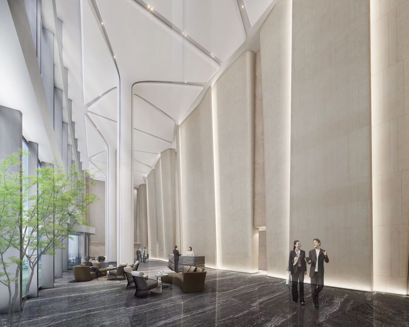 旭輝企業大廈大堂走廊