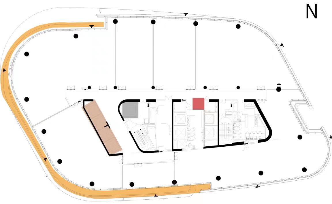 旭輝企業大廈寫字樓裝修平面圖