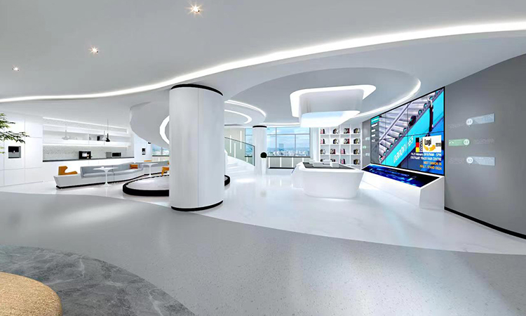 德馬物流辦公室一樓前廳裝修細(xì)節(jié) 德馬物流辦公室一樓前廳裝修細(xì)節(jié)