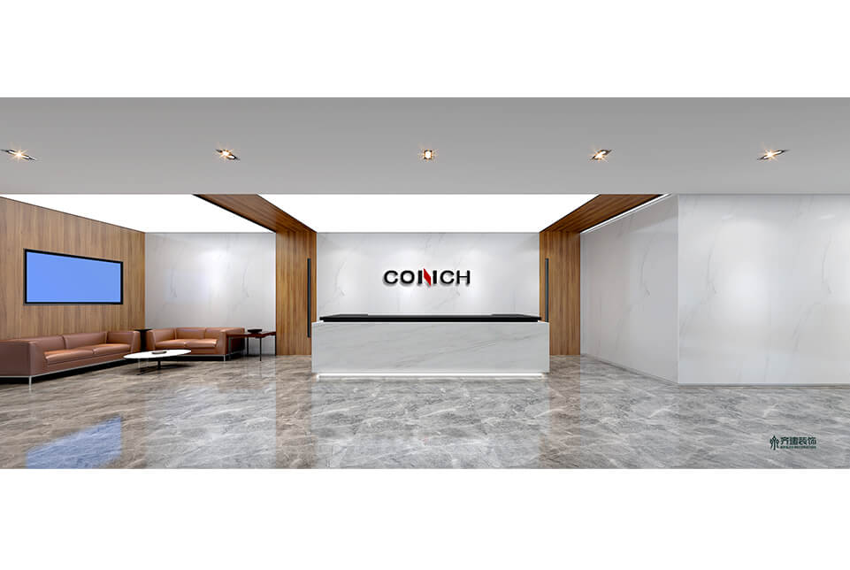 上海海螺服飾辦公室前廳裝修設計效果圖