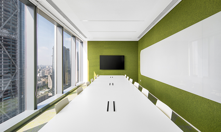 矩形辦公會議室裝修效果圖