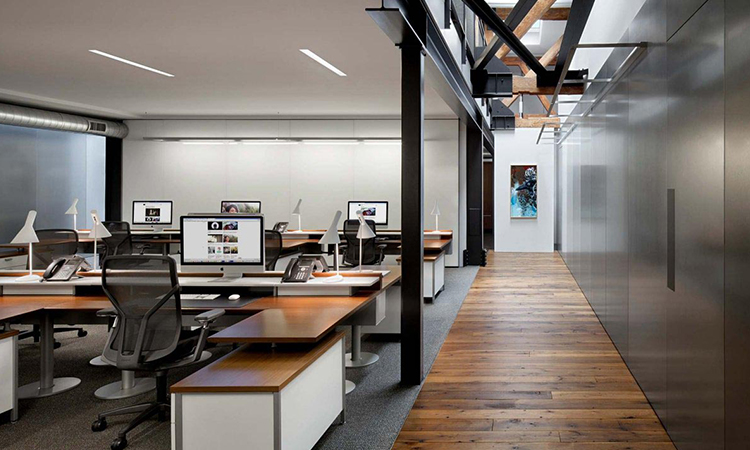 上海辦公室裝修現場