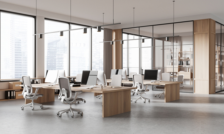 現代風辦公室工位