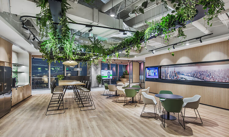 上海辦公室裝修完工照