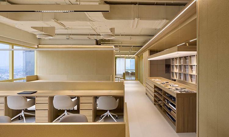 員工辦公區動線設計效果圖